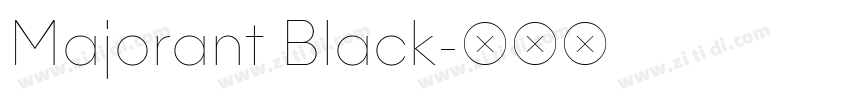 Majorant Black字体转换